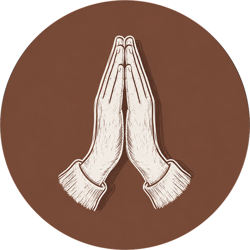 Symbol gefaltete Hände – Beten